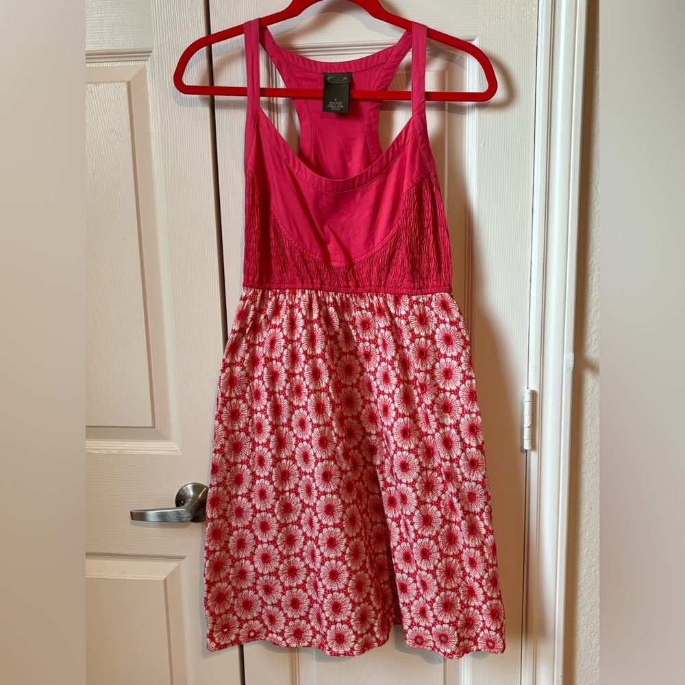 Cute Anthropologie, red sundress.